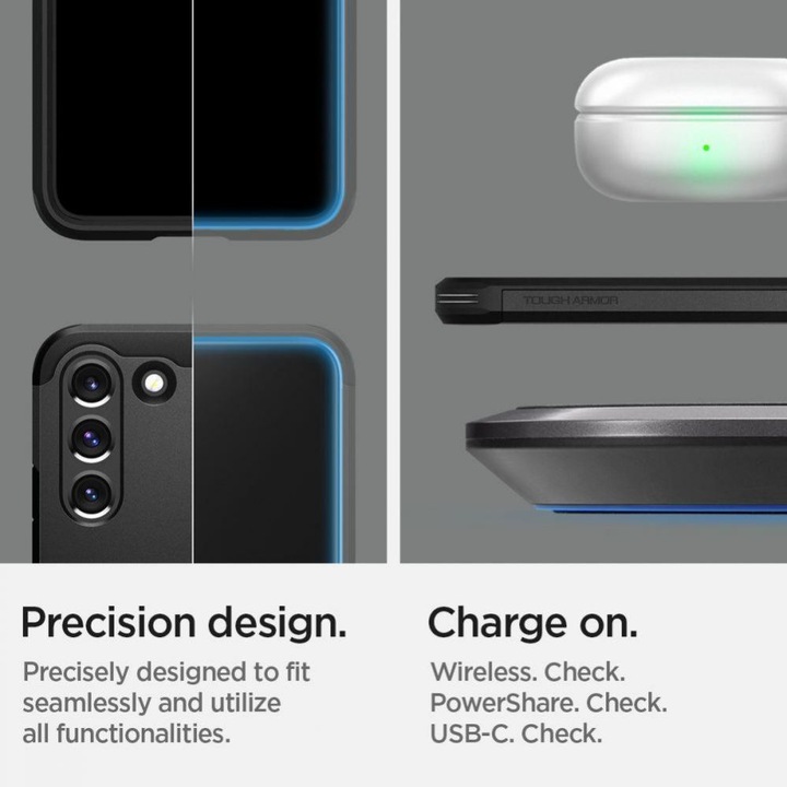 Actual product image Spigen Tough Armor (Samsung Galaxy S22 5G)