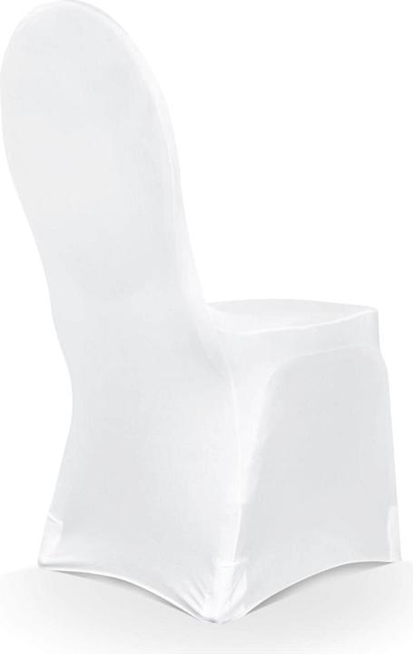 Immagine prodotto Partydeco Tessuto coprisedia elastico, su misura, 200g, 1 pezzo, Bianco (1 pz.)