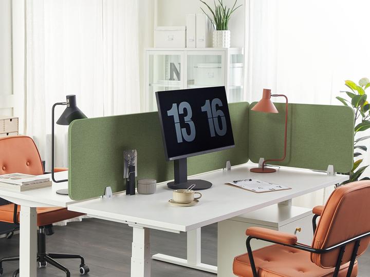 Produktbild Beliani Schreibtischtrennwand hellgrün 72 x 40 cm WALLY (72 x 40 cm)