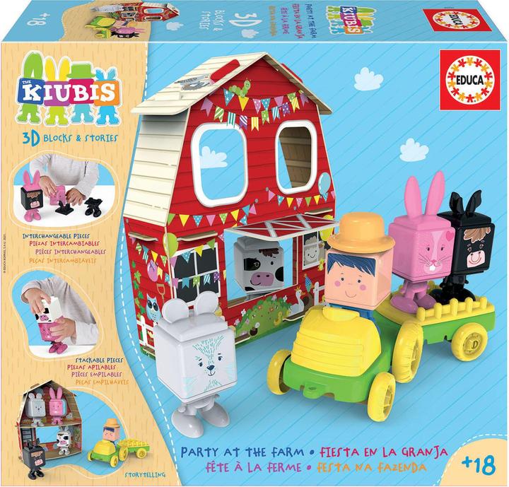 Educa 19224 Creatività Big Box La Fattoria dei Kiubi Party da 2+ anni (2 - 4 anni)
