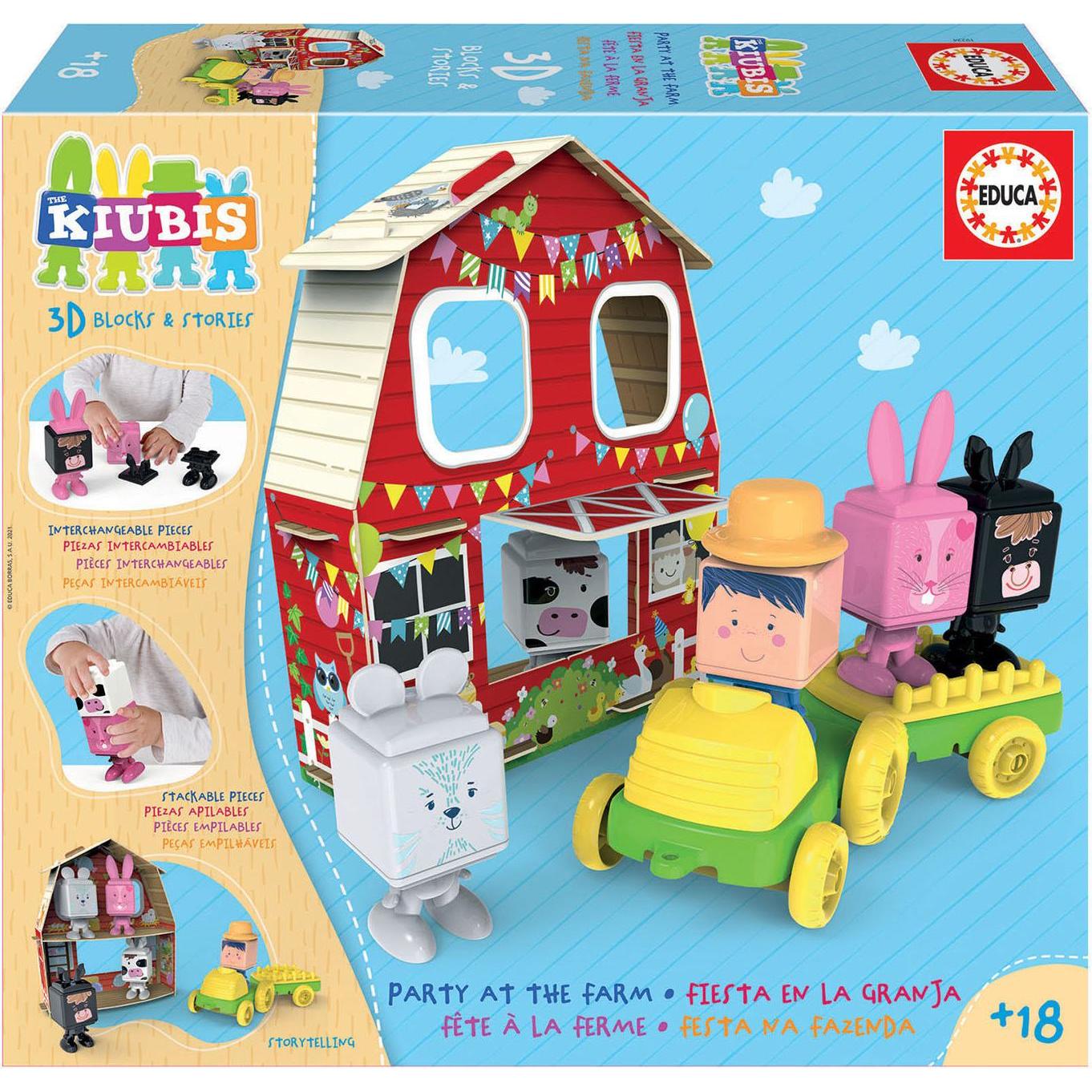 Educa 19224 Creativity Big Box The Kiubis Farm Party from 2+ Years