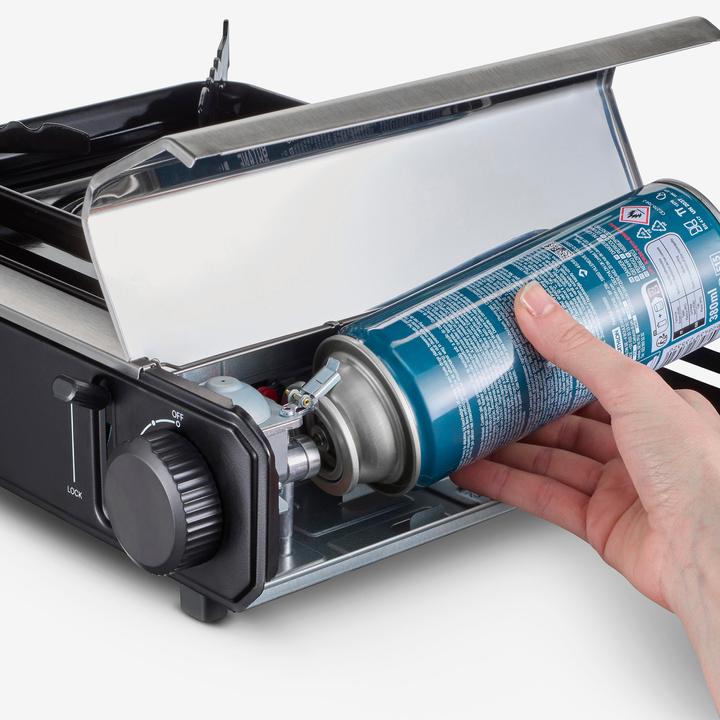Image du produit Quechua Réchaud 100 de camping à gaz 1 feu avec allumage piezo - 2200W