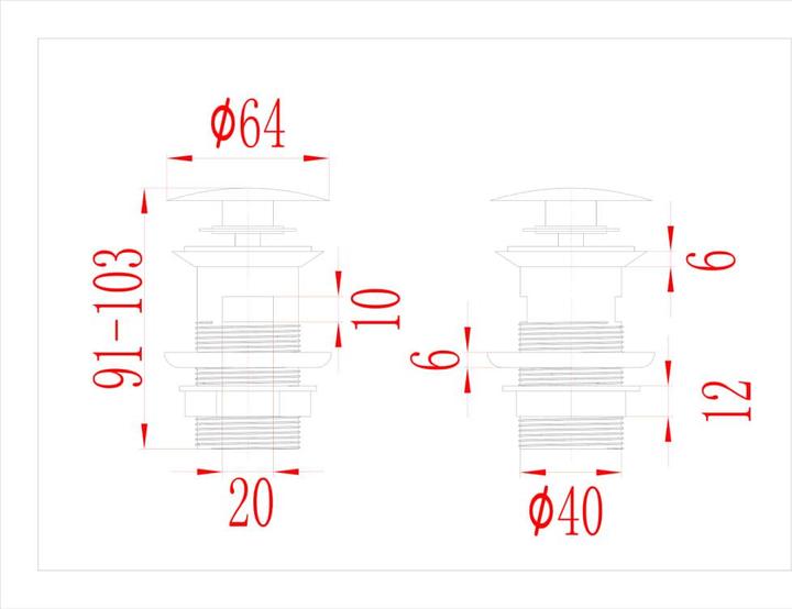 Actual product image vidaXL Ablaufgarnitur (Drainage set, 1 1/4")
