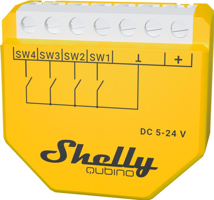 Actual product image Shelly Wave i4 DC EU LR (Shutter actuator, Switch actuator)