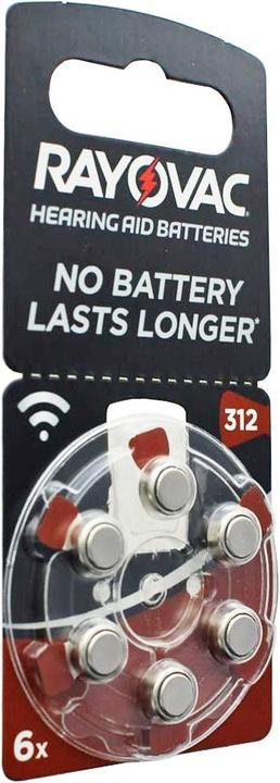 Actual product image Rayovac 60 pieces Hearing aid battery Varta HA312, PR41, 4607, 5000252003205 (60 pcs., 180 mAh)