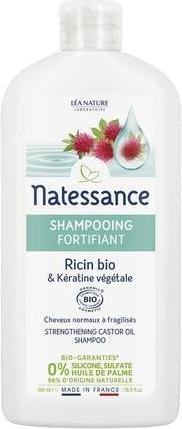 Produktbild Natessance Kräftigendes BIO-Shampoo Rizinus & pflanzliches Keratin - 500ml - (500 ml, Flüssiges Shampoo)