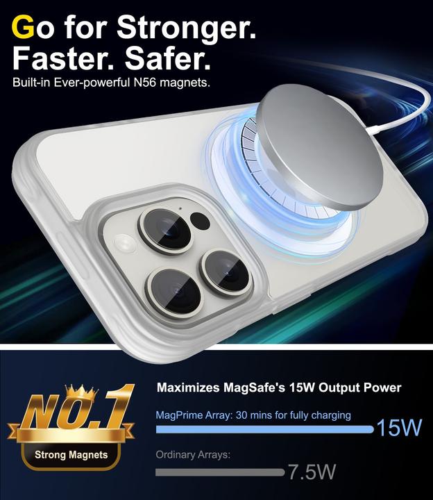 Image du produit Cadorabo Coque pour Apple iPhone 15 PRO compatible MagSafe (Apple iPhone 15 Pro)