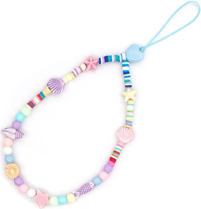 Actual product image PhoneLook Bijou de téléphone universel / Pendentif bracelet à charms N°30 coquillage multicolor