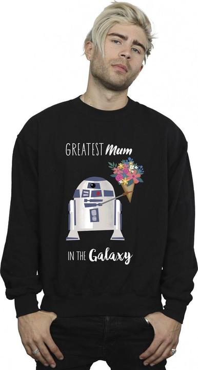 Actual product image Star Wars Mens R2D2 Greatest Mum Sweatshirt (L)