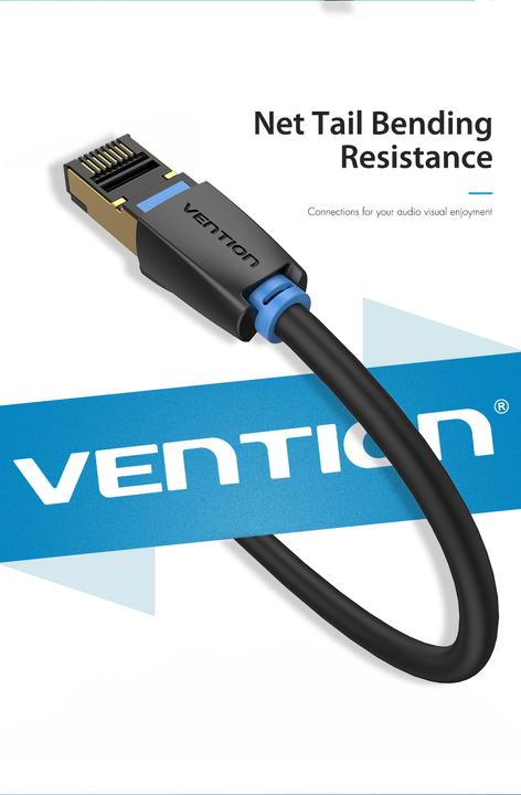 Produktbild Vention Category 8 SFTP Network Cable IKABH 2m Black (SFTP, CAT8.1, 2 m)