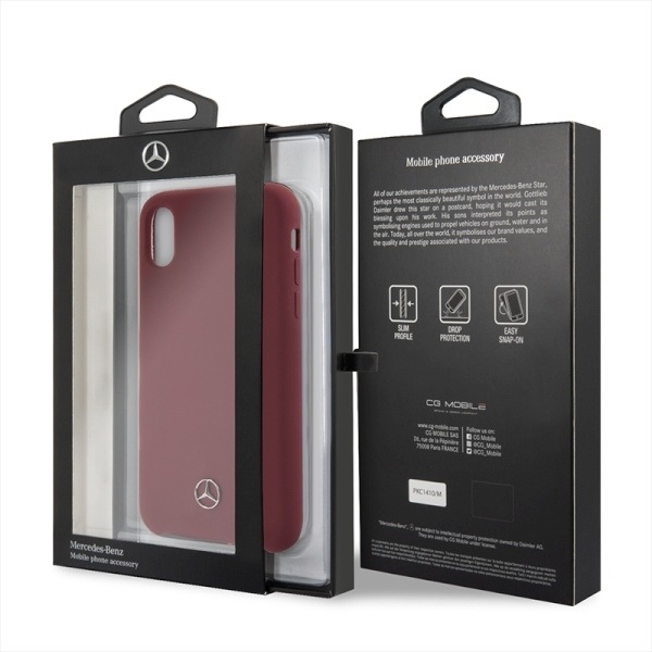 Produktbild Mercedes MEHCPXSILRE iPhone X/ Xs hard case czerwony/red (Apple iPhone X)