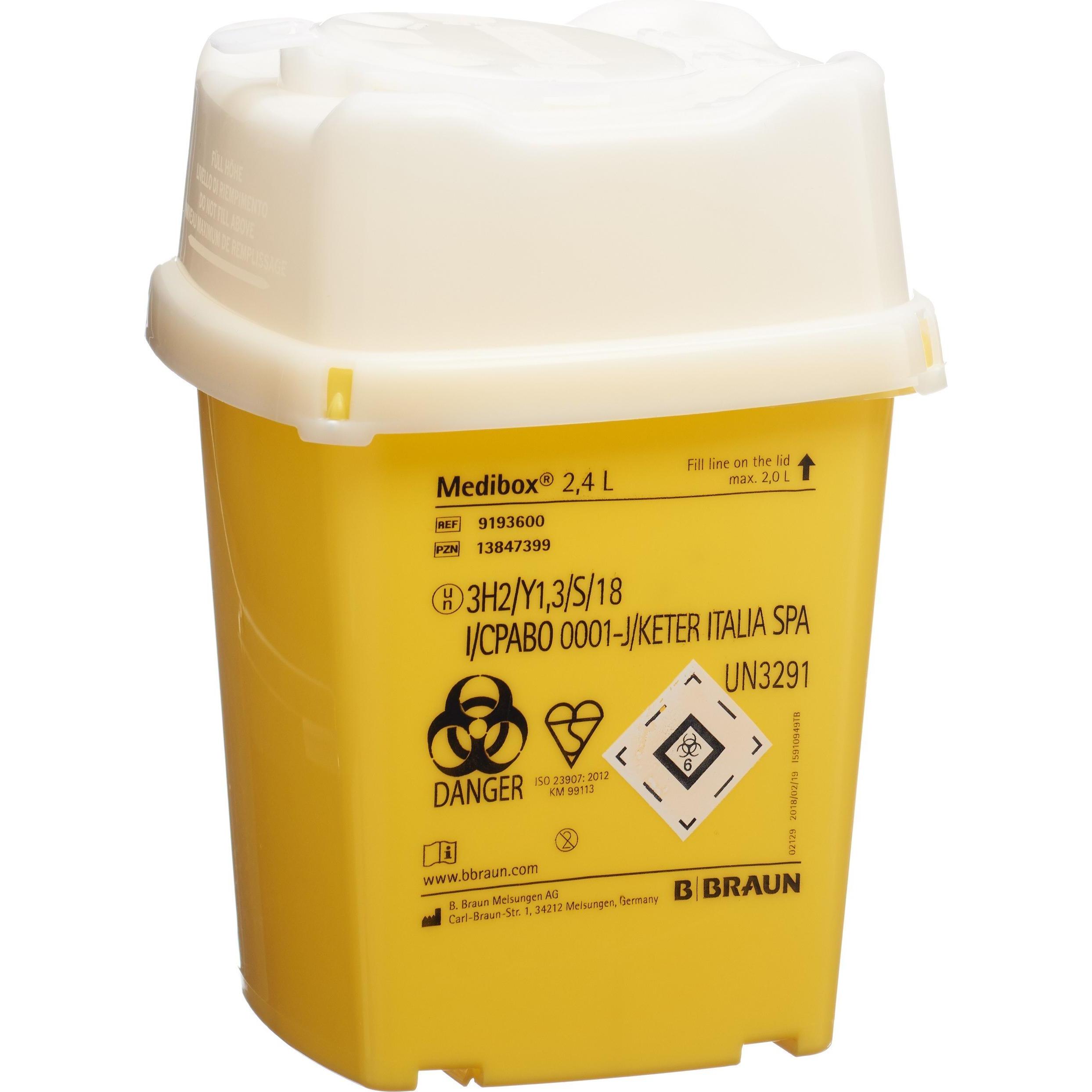 DQB X, Praxisbedarf, MEDIBOX Kanülensammler 2.4 Liter