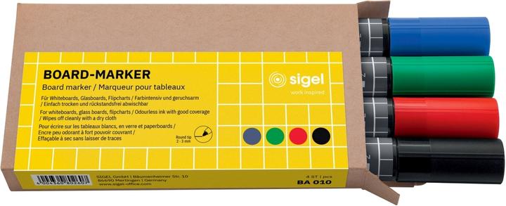 Sigel Board-Marker (Black, 3 mm, 4 x)