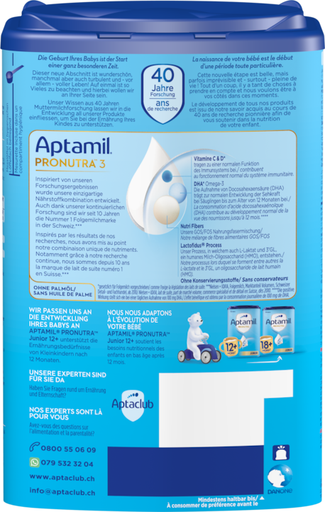 Produktbild Aptamil Pronutra 3 (800 g, ab 8 Monaten)