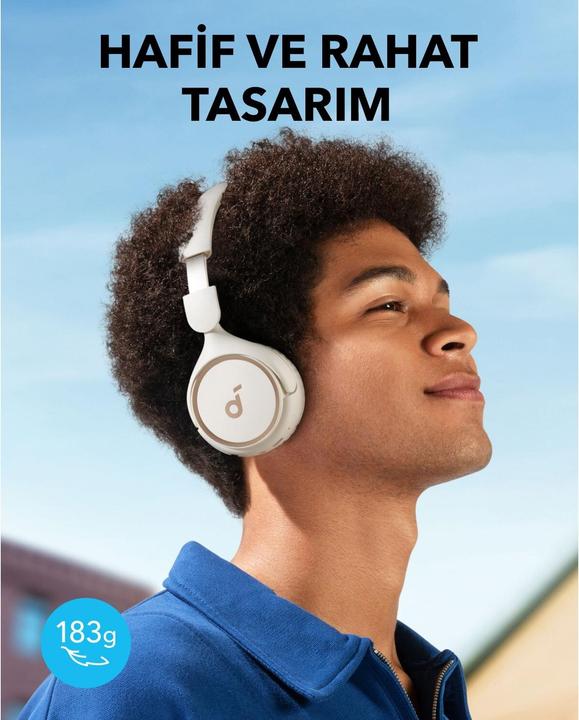 Produktbild soundcore On-Ear Headphones Sound core H30i white (70 h, Kabellos)