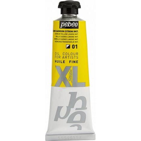 Pebeo, Künstlerfarbe + Bastelfarbe, XL Feine Ölfarben (Kadmiumzitronengelb Imit., 37 ml)