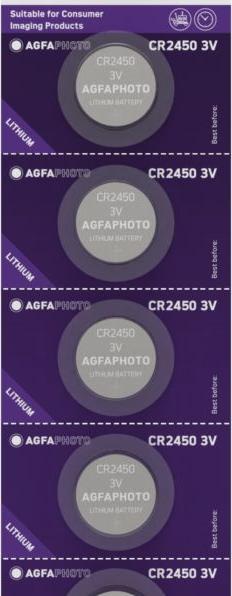 Actual product image AGFAPHOTO Extreme Lithium (5 pcs., CR2450)