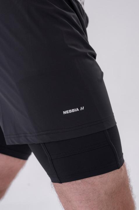Produktbild Nebbia Double-Layer Shorts with Smart Pockets 318 black (XXL)