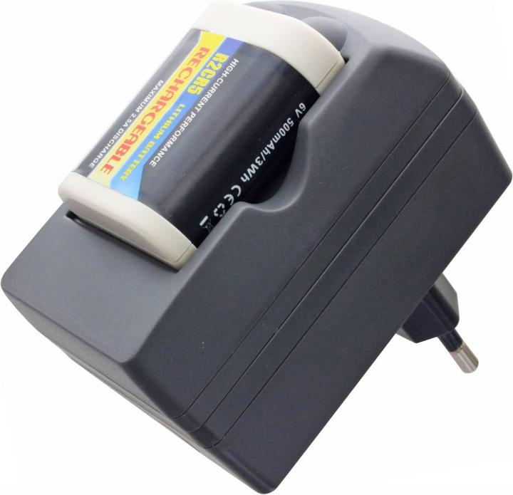 Image du produit AccuCell Schnellladegerät 2CR5 PowerSet inklusive dem Li-ion Akku 2CR5, 2CR5M, 2-CR5 M (2CR5, Piles rechargeables + chargeur)