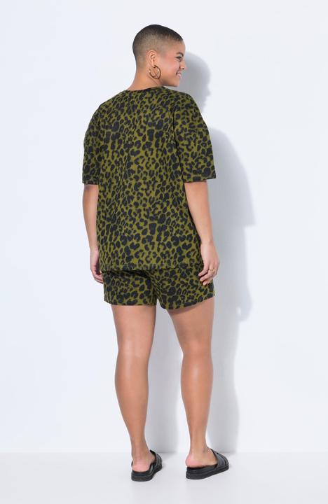Image du produit Studio Untold Pyjama deux pièces (short), motif léopard coloré (58, 60)