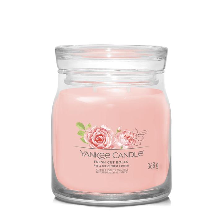 Actual product image Yankee Candle Duftkerze Fresh Cut Roses Signature Medium Jar