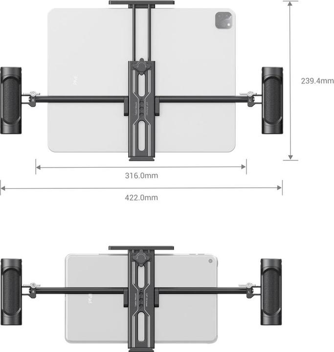 Actual product image SmallRig Tablet Mount with Dual Handgrip for iPad 2929B