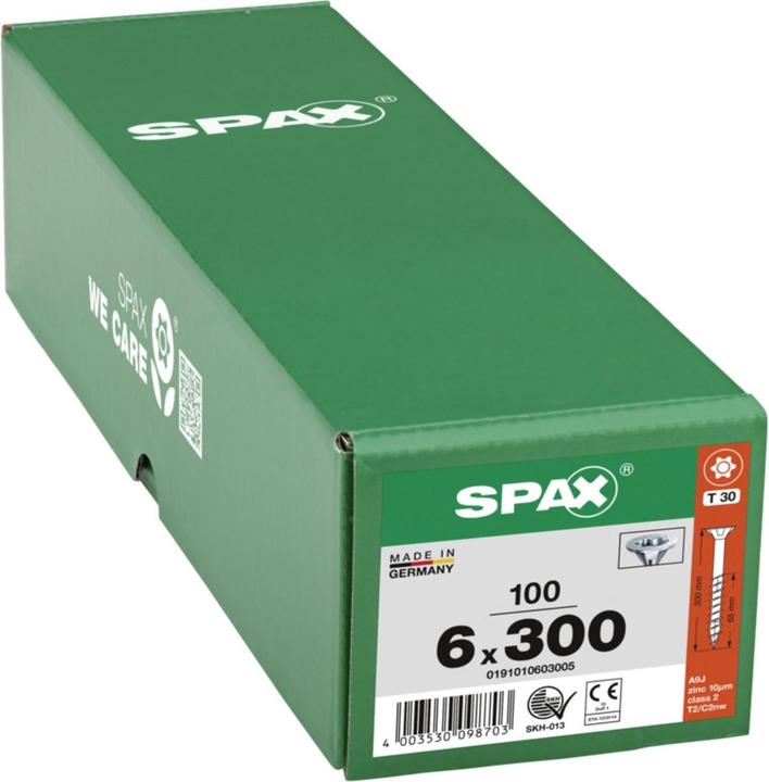 Produktbild Spax Senkmultikopf T-Star Plus T30 Teilgewinde Wirox (100 Schrauben pro Stück)