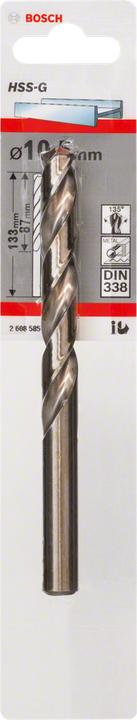 Produktbild Bosch Professional Zubehör Metallbohrer HSS-G, DIN 338, 10,5 x 87 x 133 mm, 1er-Pack (10.5 mm)