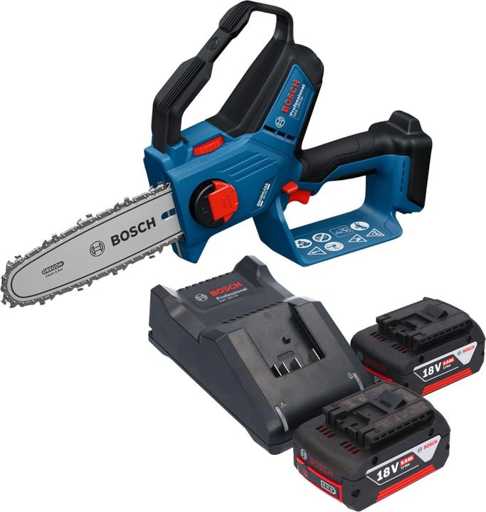 Actual product image Bosch Professional GKE 18V-20 Professional Akku Astsäge 18 V 18 cm + 2x Akku 5,0 Ah + Ladegerät (Battery chain saw)