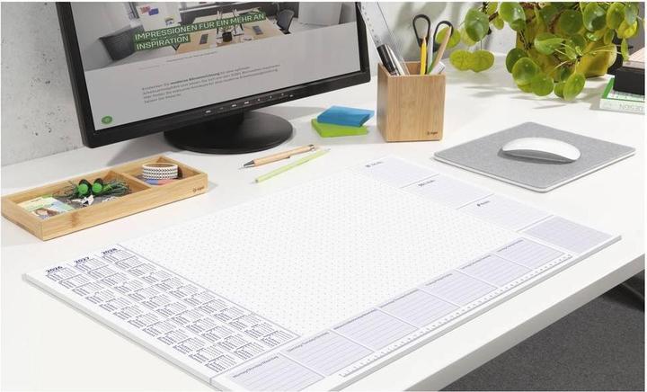 Image du produit Sigel Schreibtischunterlage Lilac 2026/2027/2028 weiss/lila Papier 59,5 x 41,0 cm, 30 Blatt