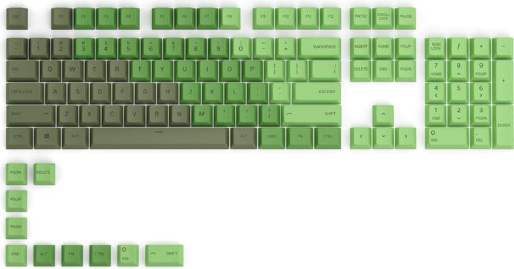 Glorious PC Gaming Race GPBT Keycaps - 114 PBT Tastenkappen, ANSI, US-Layout