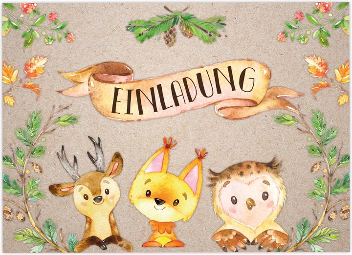 Actual product image Papierdrachen Forest animals (12 pcs.)