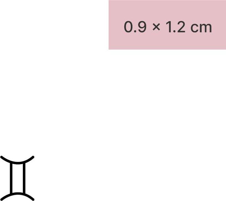 Produktbild minink Temporäres Tattoo – Sternzeichen Wassermann minimalistisch