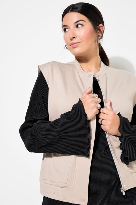 Produktbild Studio Untold Jersey-Weste, kurzer Boxy Shape, verdeckter Zipper (58)