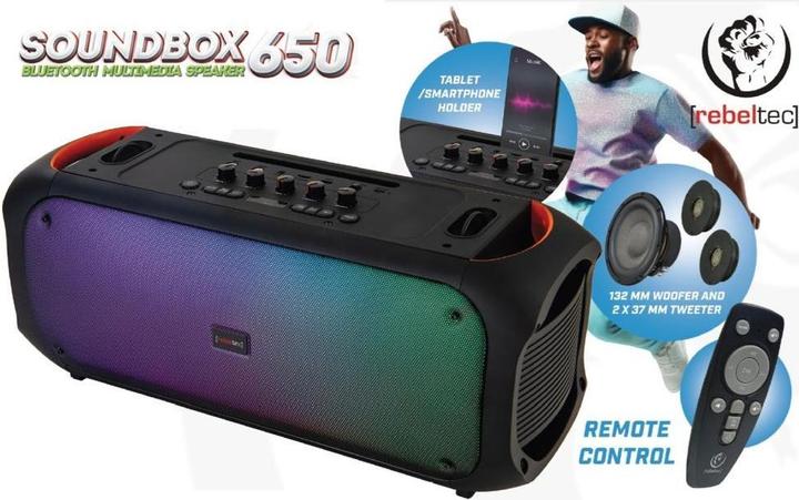 Actual product image Rebeltec Speaker SoundBox 650 80W RMS