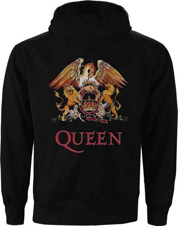Immagine prodotto Queen Classic Felpa con Cappuccio e Zip Intera Cresta Donna (M)