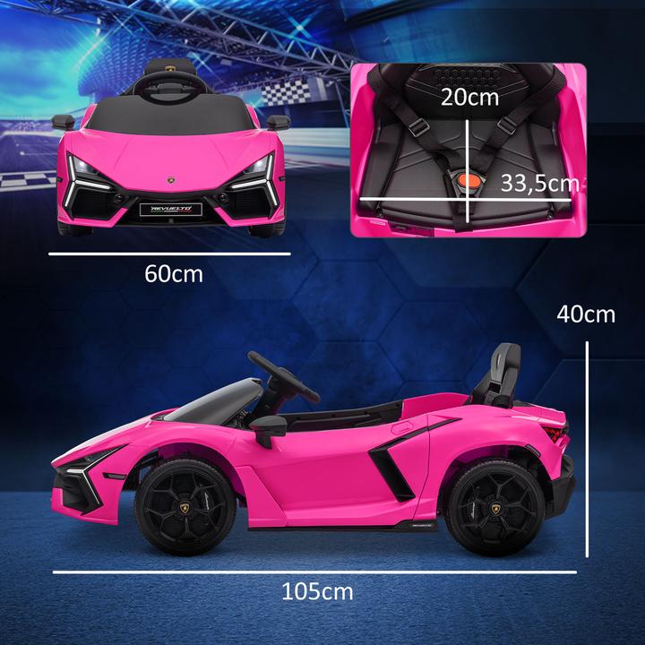 Actual product image Aiyaplay Kinder Elektroauto Kunststoff, Stahl Rosa
