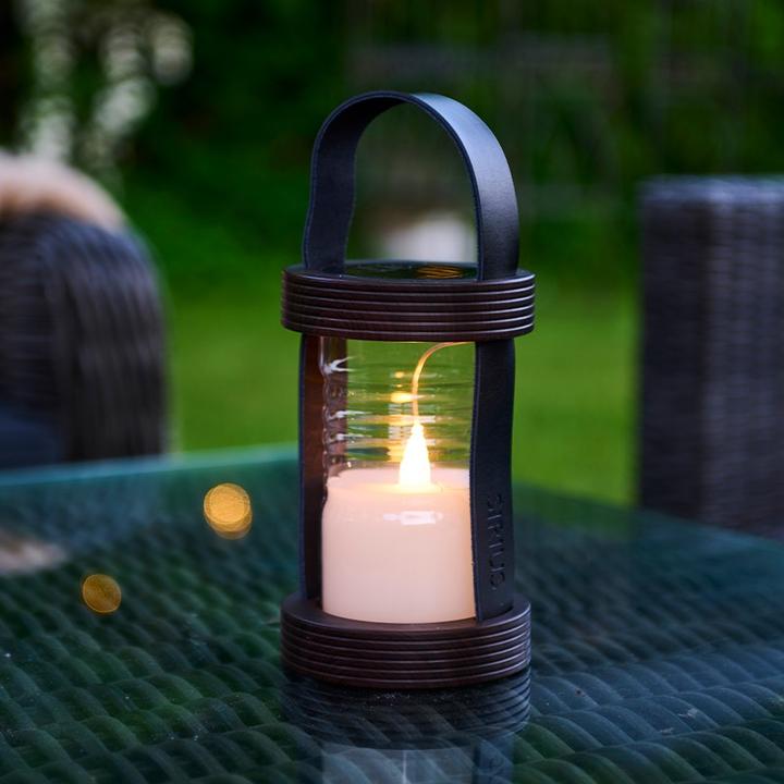 Immagine prodotto Sirius Lanterna LED Aston Solar 28 cm, Marrone/Nero