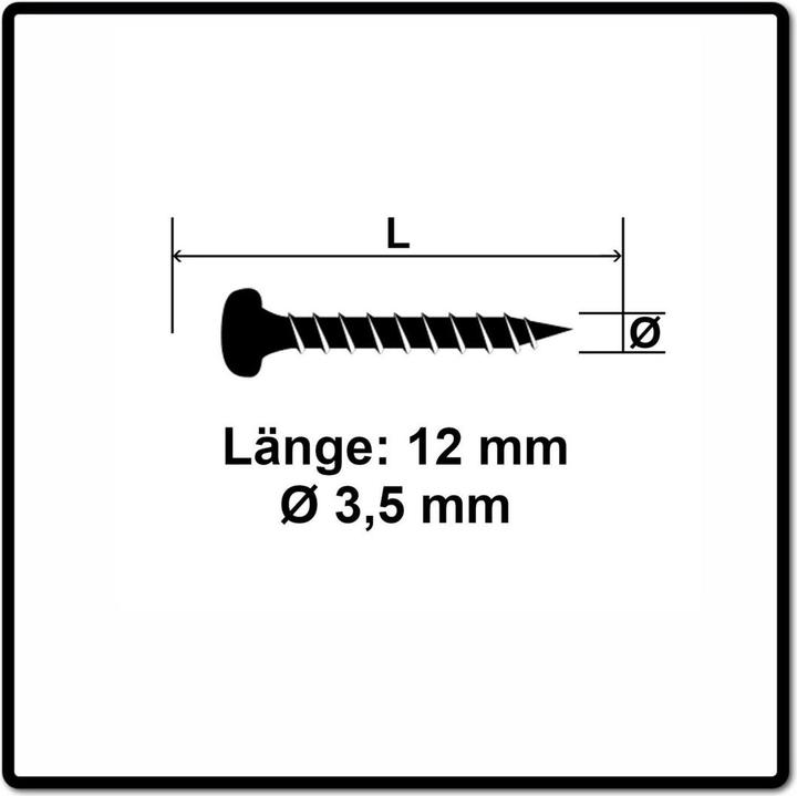 Produktbild Fischer Power-Fast II FPF II Spanplattenschraube 3,5x12 mm 200 Stück ( 670097 ) Pan Head mit Torx Vo (200 Schrauben pro Stück)