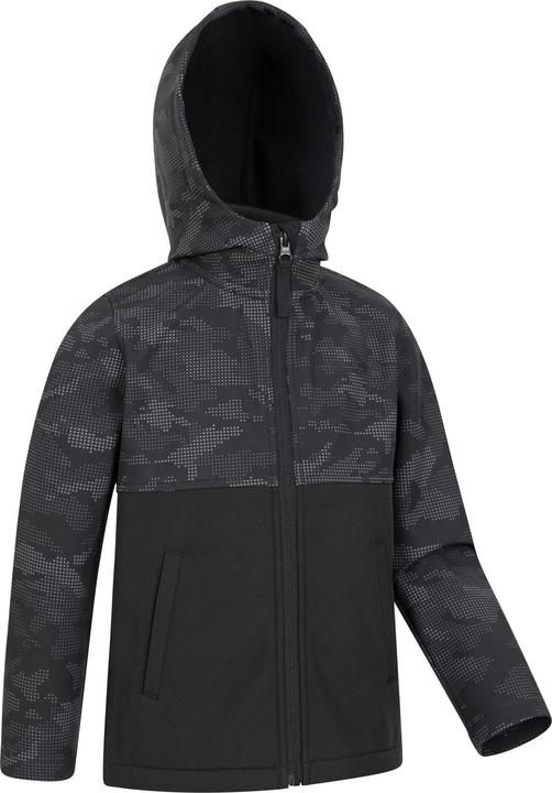 Actual product image Mountain Warehouse Childrens/Kids Exodus Camouflage Soft Shell Jacket (116)