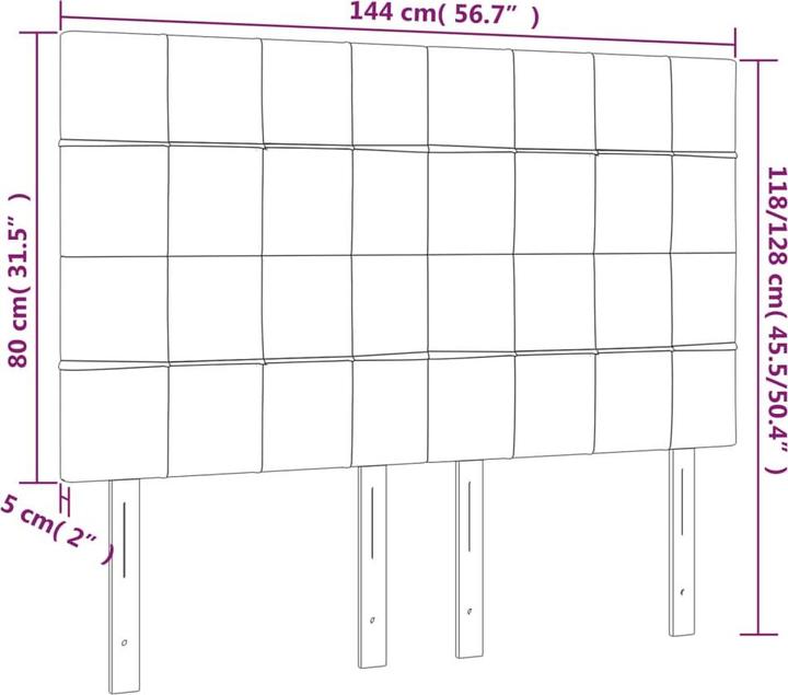 Actual product image VidaXL Rome (80 x 5 x 128 cm)