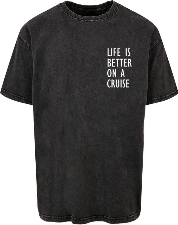 Produktbild Merchcode Life Is Better Acid Washed Heavy Oversized Tee - 113655 (M)