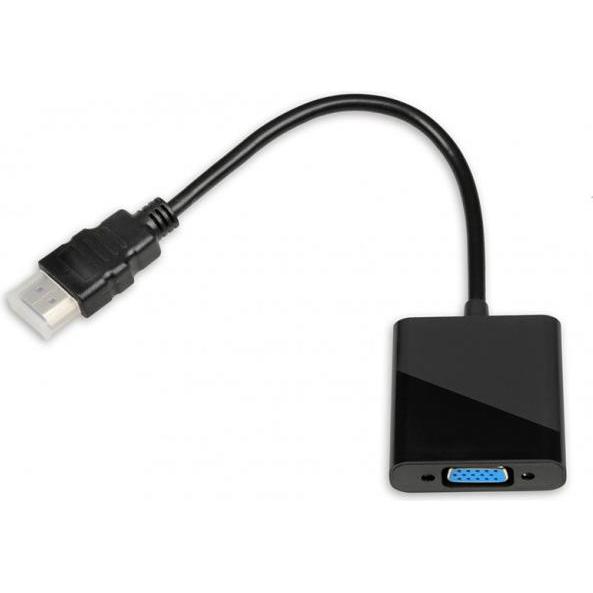 iBox IAHV01 Videokabel-Adapter HDMI Typ A (Standard) VGA (D-Sub) (HDMI, 2.50 cm), Data + Video Adapter, Schwarz