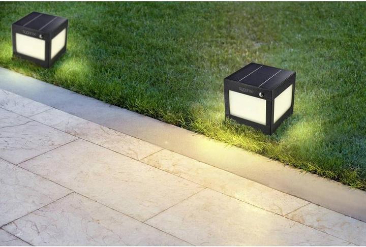 Produktbild Sygonix SY-5593808 Solar-Gartenleuchte 3W Naturweiss Schwarz (120 lm, IP44)