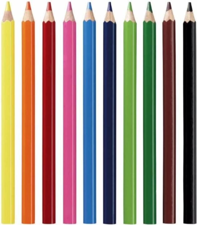 Actual product image Herlitz Coloured pencils Jumbo box of 10 (10x)