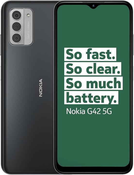 Image du produit Nokia G42 5G (128 Go, Grey, 6.56", Double SIM, 5G)