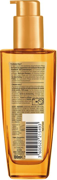 Actual product image L'Oréal Paris Elseve Oil Extraordinaire Refining Precious Flower Oils (100 ml)