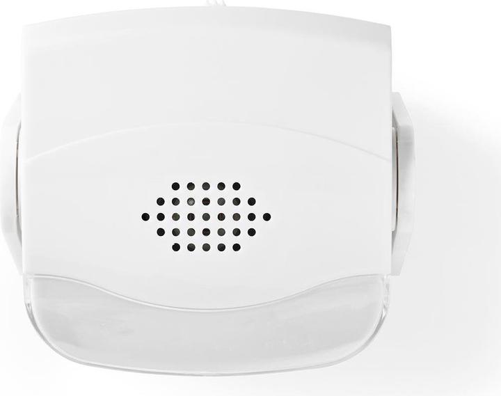 Image du produit Nedis Alarme de porte avec détecteur de mouvement et sonnerie 80 dB, montage mural et au plafond, blanc (1.10 m)
