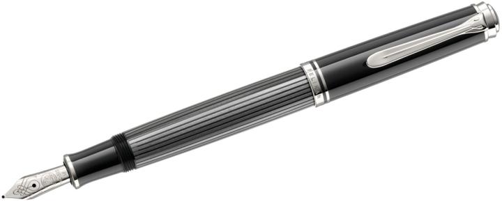 Produktbild Pelikan Füllhalter Souverän M605 Stresemann Sw 14-K/585 M Geschenkbox (schwarz-anthrazit, 1 x)