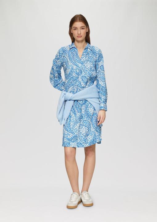 Produktbild S.Oliver Kleid Strukturiertes Hemdblusenkleid mit Eingrifftaschen (32)